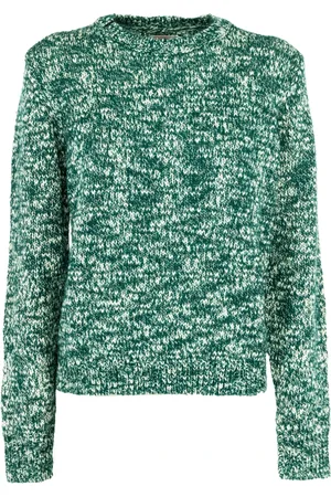 sun68 Strik, Dame, Grøn, L, Uld, Rundhalset Pullover