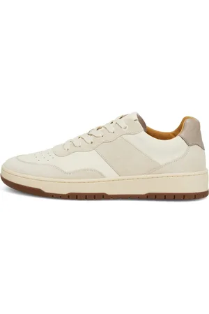 Boggi Milano Sko, Herre, Hvid, 44 EU, Læder, Tumbled Leather Sneakers