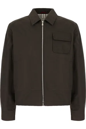 Brunello Cucinelli Jakke, Herre, Brun, XL, Bomuld, Giubbini Light Jacket