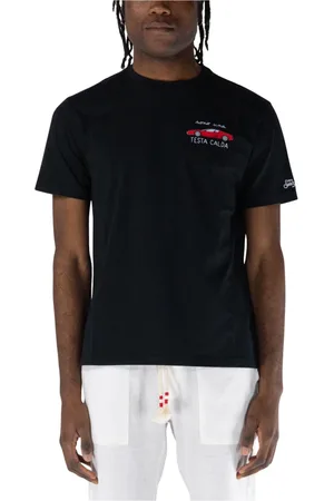 MC2 SAINT BARTH Top, Herre, Sort, M, Hot Head Test T-Shirt
