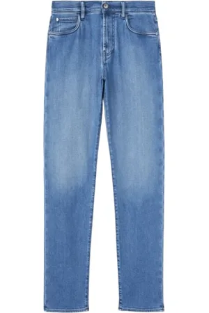 Loro Piana Jeans, Herre, Blå, W40, Bomuld, Japanske Azure Five-Pocket Bukser
