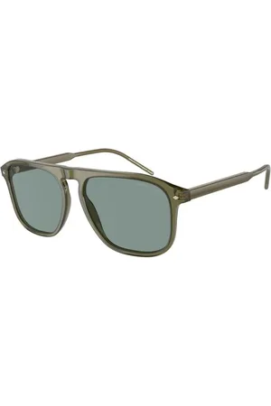 Giorgio Armani Tilbehør, unisex, Grøn, 58 MM, Grøn Grå Solbriller Ar8212 Model
