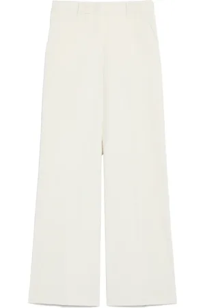 Max Mara Bukser, Dame, , S, Bomuld, Velvet Wide Leg Bukser