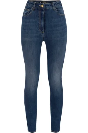 Elisabetta Franchi Jeans, Dame, Blå, W28, Denim, Skinny Jeans