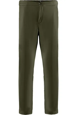 Bomboogie Bukser, Herre, Grøn, W30, Nylon, Tekniske nylon chino bukser med snøre