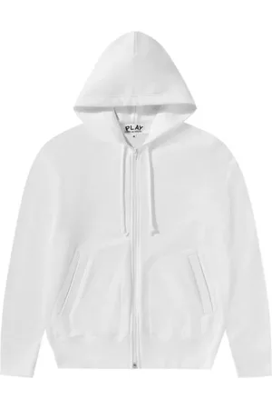 Comme des Garçons Sweathshirts & Hoodies, Herre, Hvid, L, Polyester, Hættetrøje med rygprint