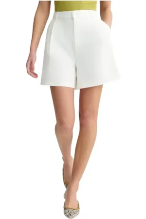 Liu Jo Shorts, Dame, Hvid, W25, Bomuld, Bomuldssammensat Bermuda med Elegance