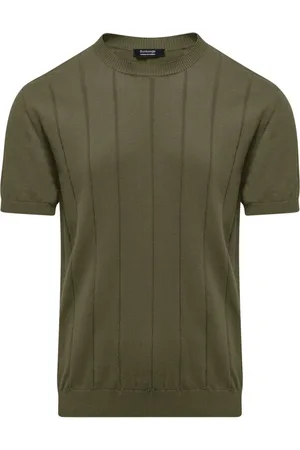 Bomboogie Strik, Herre, Grøn, M, Bomuld, Kortærmet rund hals sweater