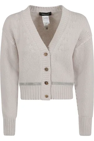 Fabiana Filippi Strik, Dame, Grå, XS, Uld, Cardigan