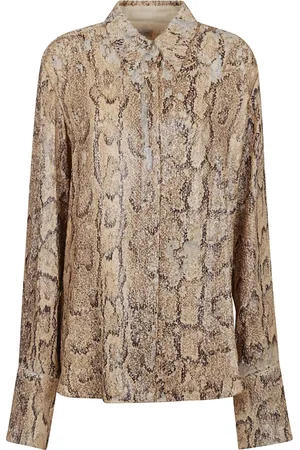 DRIES VAN NOTEN Bluser & Skjorter, Dame, , M, Bomuld, Nude & Neutrals Bomuldsskjorte