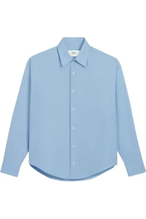 Ami Skjorte, Dame, Blå, M, Bomuld, Casual Bluser