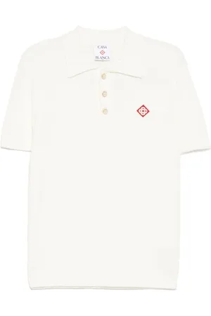 Casablanca Top, Herre, Hvid, XL, Bomuld, Bouclé Polo Shirt