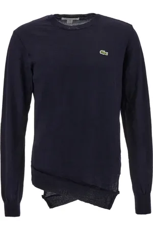Comme des Garçons Strik, Herre, Blå, L, Uld, Rundhalset strik