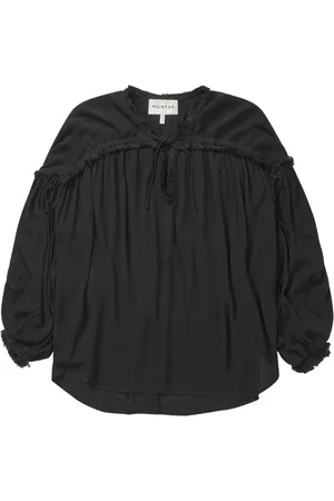 Munthe Bluser & Skjorter, Dame, Sort, XS, Observation Top & T-Shirt Sort