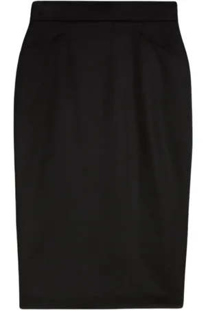 Max Mara Nederdel, Dame, Sort, XL, Uld, Nuccia Skirt