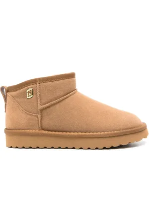 Liu Jo Sko, Dame, Brun, 36 EU, Suede, Brun Suede Shearling Ankelstøvler