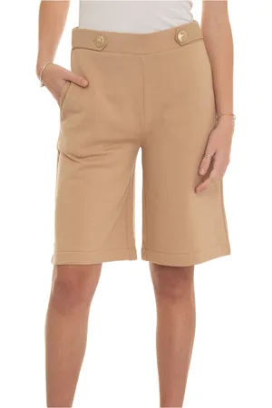 FAY Shorts, Dame, , 4XL, Bomuld, Fleece-bomulds Bermuda Lange Shorts