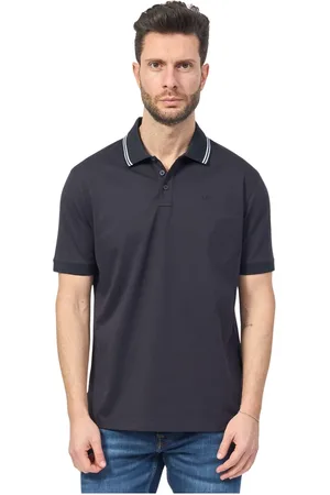 Armani Exchange Top, Herre, Blå, M, Bomuld, Blå Polo T-shirts og Polos