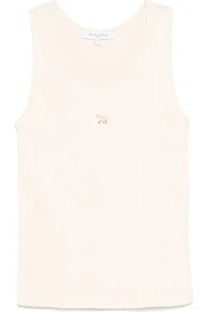 Maison Kitsuné Top, Dame, , M, Bomuld, Scoop Neck Ærmeløs Top