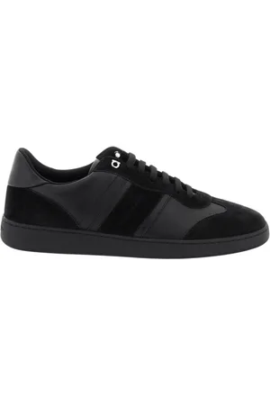 Salvatore Ferragamo Sko, Herre, Sort, 41 EU, Læder, Elegante lædersneakers