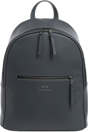 Armani Exchange Taske, Herre, Grå, ONE SIZE, Uld, Stilfuld Rygsæk med Lynlås og Enkel Mønster