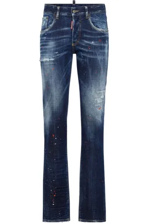 Dsquared2 Jeans, Dame, Blå, 2XS, Uld, Boot-cut Jeans