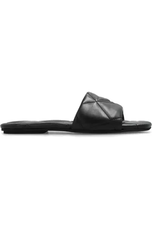Emporio Armani Sko, Dame, Sort, 37 EU, Uld, Quilted Slides