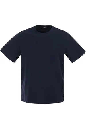 HERNO Top, Herre, Blå, 2XL, Bomuld, Strækbar bomuldstrøje