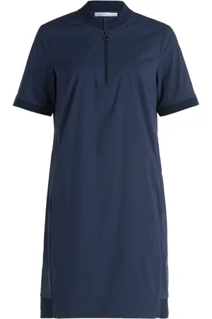Betty & Co Kjole, Dame, Blå, 3XL, Uld, Afslappet kjole med ribkanter