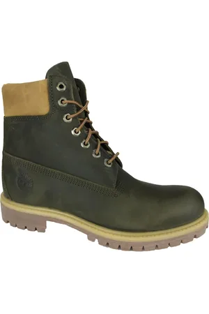 Timberland Sko, Herre, Grøn, 45 EU, Læder, Olive Snørestøvler