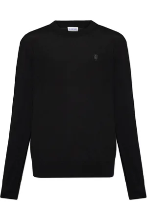 Burberry Strik, Herre, Sort, XL, Uld, Uldsweater