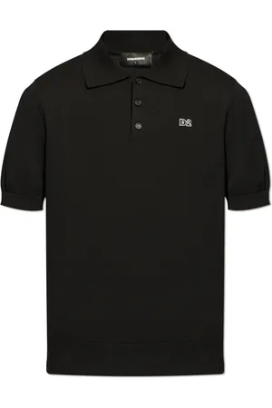 Dsquared2 Top, Herre, Sort, L, Bomuld, Polo Shirt med Logo