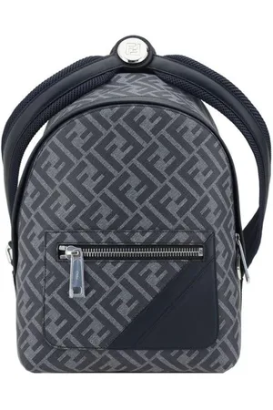 Fendi Taske, Herre, Brun, ONE SIZE, Uld, Luksus FF Mønster Rygsæk
