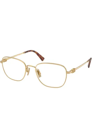 Miu Miu Tilbehør, Dame, Gul, 51 MM, Uld, Stilfulde briller