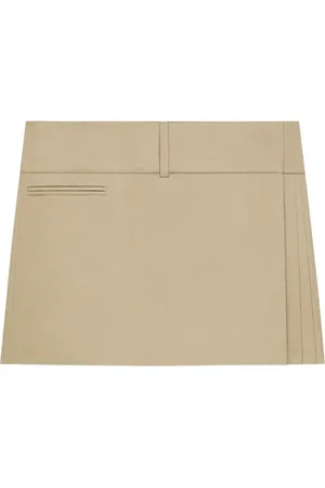 Courrèges Nederdel, Dame, , S, Bomuld, Camel Mini Nederdel
