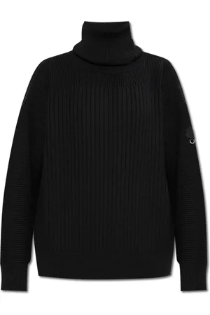 Moncler Strik, Dame, Sort, XS, Uld, Sort Rullekrave Sweater