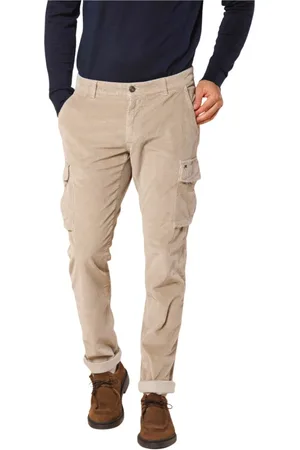 Masons Bukser, Herre, , 2XL, Bomuld, Slim Fit Fløjlsbukser med Cargolommer 500 Lines