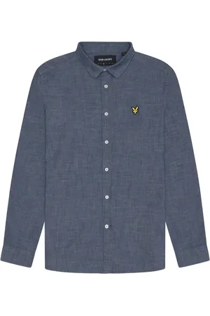 Lyle & Scott Skjorte, Herre, Blå, S, Bomuld, Chambray Skjorte