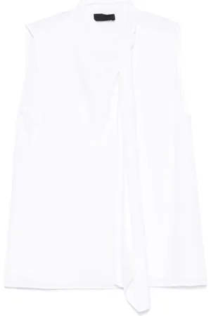 Liu Jo Top, Dame, Hvid, L, Polyester, Sleeveless Top Straight Hem