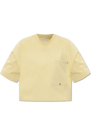 Bottega Veneta Top, Dame, Gul, XS, Bomuld, Bomulds T-shirt