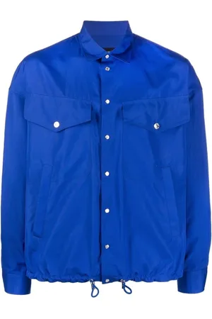 Dsquared2 Skjorte, Herre, Blå, 2XL, Bomuld, Casual Blå Langærmet Skjorte