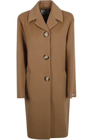 Sportmax Frakke, Dame, Brun, XS, Uld, Fiuggi Frakke