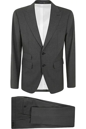 Dsquared2 Jakkesæt, Herre, Grå, M, Tyl, London Suit Elegant Style
