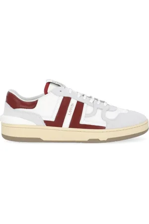 Lanvin Sko, Herre, Hvid, 43 EU, Læder, Hvide Læder Sneakers