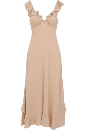 Chloé Kjole, Dame, , XS, Silke Nude & Neutrals Kjole