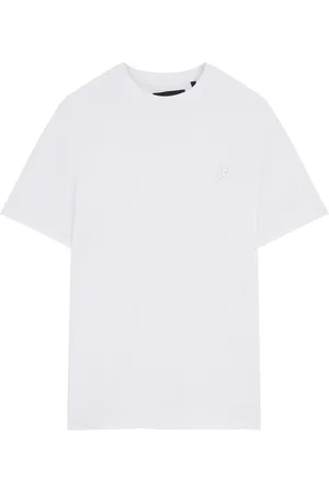 Lyle & Scott Top, Herre, Hvid, 2XL, Bomuld, Tonal Eagle T-shirt