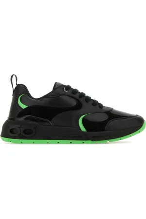 Salvatore Ferragamo Sko, Herre, Sort, 38 EU, Læder, Sort læder Cosimina sneakers