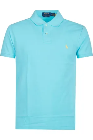 Ralph Lauren Top, Herre, Blå, 2XL, Slim Fit Polo Skjorte
