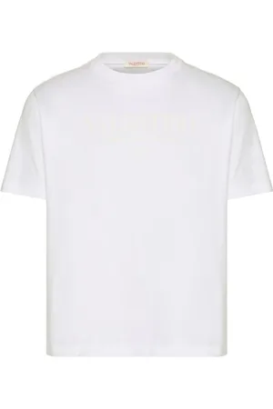 VALENTINO GARAVANI Top, Herre, Hvid, 2XL, Hvid T-shirt med stil 0BO