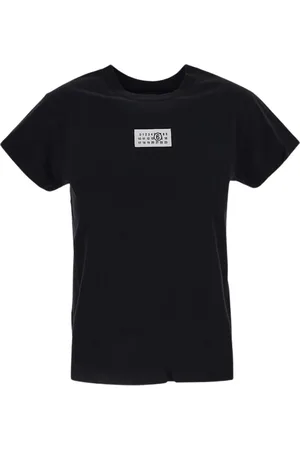 Maison Margiela Top, Dame, Sort, S, Bomuld, Kortærmet bomulds T-shirt